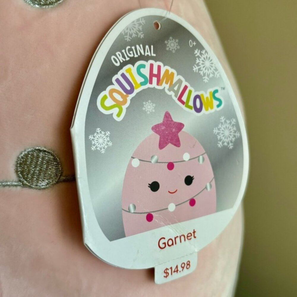 •SOLD•|Squishmallows| Garnet the 12” Pink XMas Tree - Picture 2 of 5
